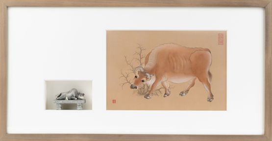 The Ox by Cheuk Ka-Wai Cherie contemporary artwork Painting