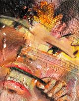 Squeeze from the bottom by Alya Hatta contemporary artwork drawing painting works on paper