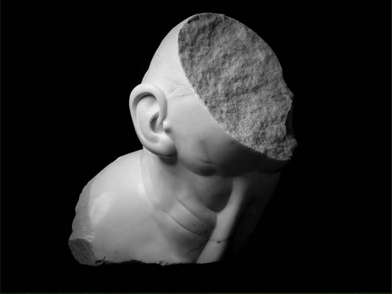 Marble Head - Opus 5 nr.6 2015 by Athar Jaber contemporary artwork Sculpture