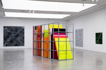 Contemporary art exhibition Ding Yi Interchange at ShanghART Westbund Shanghai China