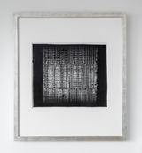 Weie Wachskreide auf Schwarz by Heinz Mack contemporary artwork drawing works on paper