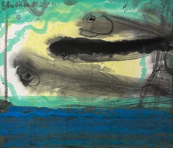 Along the River by Chao Chung-Hsiang contemporary artwork Works on Paper