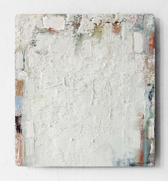 White  Malachite Blue Green Orange Black - IV by Peter Tollens contemporary artwork Painting