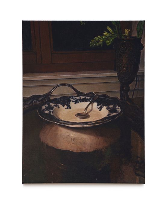 Still Life with Bowl by Nicholas Bierk contemporary artwork Painting