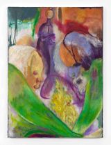The blind and the Christmas tree by Sosa Joseph contemporary artwork painting