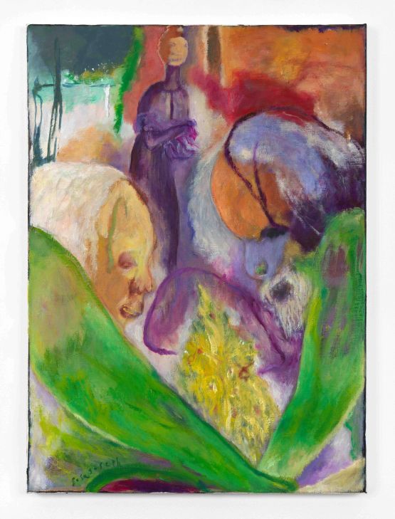 The blind and the Christmas tree by Sosa Joseph contemporary artwork Painting