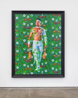 Portrait of Daniel Paiol Lopez by Kehinde Wiley contemporary artwork painting works on paper