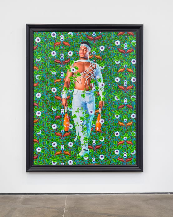 Portrait of Daniel Paiol Lopez by Kehinde Wiley contemporary artwork Painting
