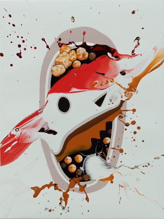 Popcorn brain by Jose Castiella contemporary artwork Painting