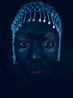 Beaded Blue Headpiece by Nonzuzo Gxekwa contemporary artwork Photography