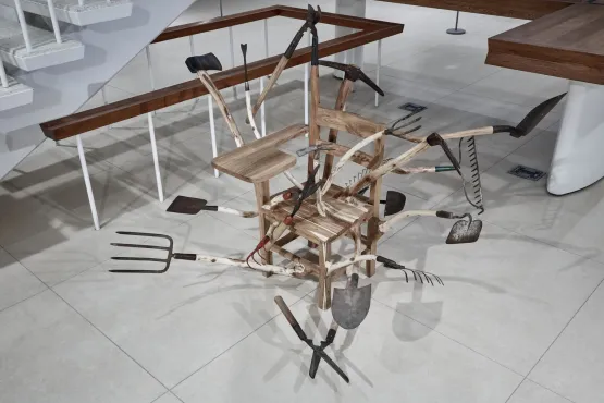 Work Study by Hugh Hayden contemporary artwork Sculpture