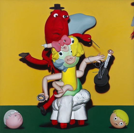 Extraordinary three-year-old girl by Li Erpeng contemporary artwork Painting
