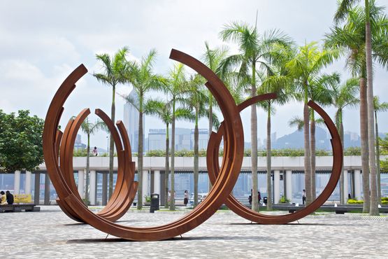 Arcs in Disorder 3 Arcs x 5 by Bernar Venet contemporary artwork Sculpture