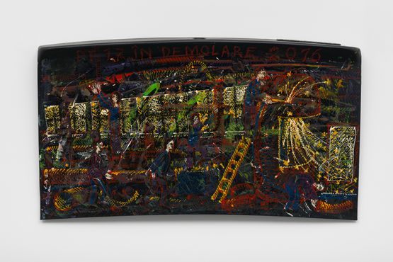 PT 17 in demolare XII PT 17 in demolition XII by Gheorghe Ilea contemporary artwork Painting
