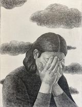 The sorrowful fugitive by Tang Shuo contemporary artwork drawing
