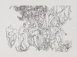 Untitled i23-3765 by Harold Cohen contemporary artwork drawing works on paper