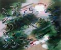 Moon Gardens by Grace Wright contemporary artwork Painting