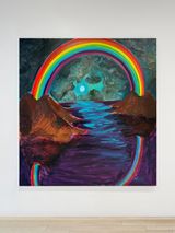 Rainbow Volcano by Charles Hascoet contemporary artwork painting