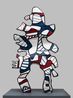 LIncivil after maquette dated 2 August-December 1973 by Jean Dubuffet contemporary artwork Painting