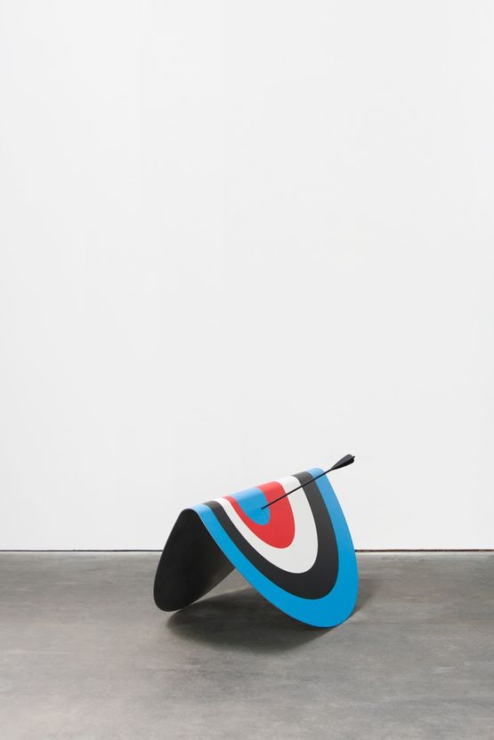 Bent Target by Elmgreen  Dragset contemporary artwork Sculpture