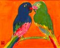 A Loving Gaze by Walasse Ting contemporary artwork Painting
