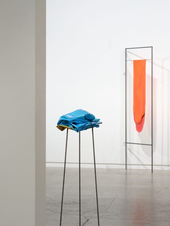 Aqua Stack by Helen Calder contemporary artwork Painting