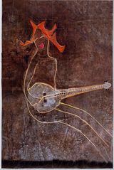 Gitar calan by Azade Koker contemporary artwork painting