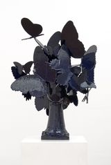Blue Butterflies by Manolo Valdes contemporary artwork painting