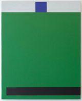 Chromatic Series VI Green by Milan Mrkusich contemporary artwork painting works on paper
