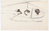 Gunship Pilot and Victims by Nancy Spero contemporary artwork painting works on paper