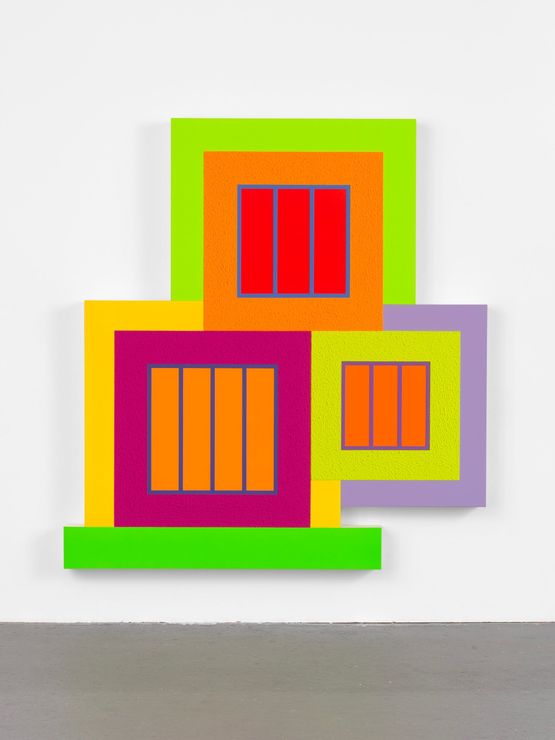 Atropia by Peter Halley contemporary artwork Painting
