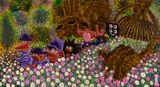 IDOLES DE PAILLE by Herve Di Rosa contemporary artwork painting