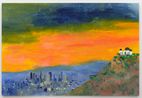 Griffith Observatory by Tabboo contemporary artwork Painting