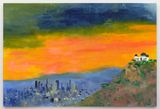 Griffith Observatory by Tabboo contemporary artwork painting