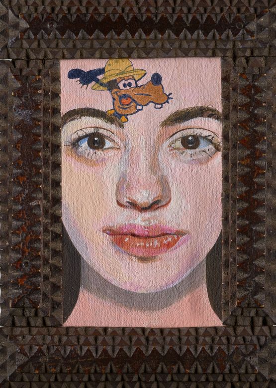 Late Period. Girl with a Disney Tattoo 3 by Peter Blake contemporary artwork Painting