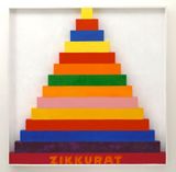Zikkurat 9 by Joe Tilson contemporary artwork painting sculpture