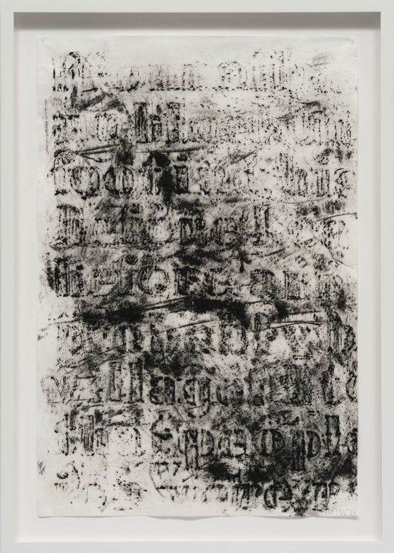 Untitled 38 by Glenn Ligon contemporary artwork Works on Paper
