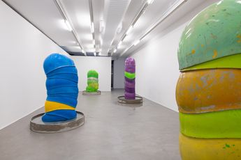 Contemporary art exhibition Alexandre da Cunha Travessia at Luisa Strina Sao Paulo Brazil