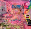 You in Me That Nobody Knows R Shapeshifting into Bugs with Spiral C-Shells Induced by a Surface-Piercing Cloud Vortex by Maria Jeona Zoleta contemporary artwork Painting