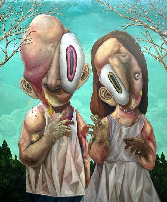 Everything Looks Fine by Bjorn Calleja contemporary artwork Painting