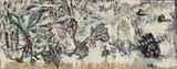 Hundreds of Birds Paying Homage to the Phoenix by Xie Bei contemporary artwork painting