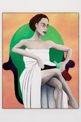 Les dessous de lhistoire by Rebecca Brodskis contemporary artwork painting