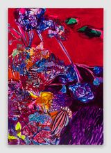 Once again she found herself betrayed by this forsaken climate by Jade Fadojutimi contemporary artwork painting