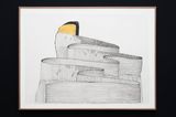 The end is but a beginning IV by Manal Aldowayan contemporary artwork drawing works on paper