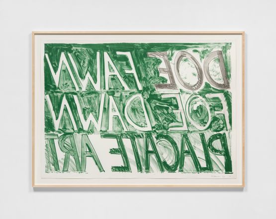 Doe Fawn by Bruce Nauman contemporary artwork Print