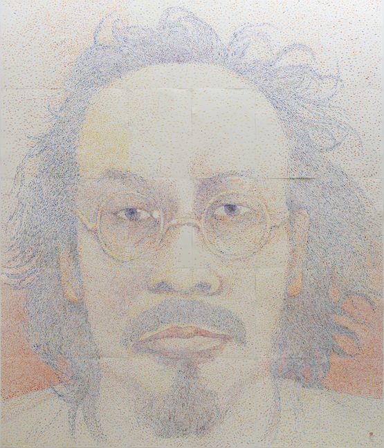 Portrait by Vasan Sitthiket contemporary artwork Works on Paper
