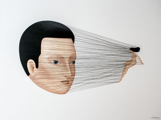 Confinement to Expectations Lovers by Gongkan contemporary artwork Painting