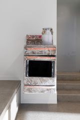 Whiteware stove by Karl Fritsch contemporary artwork sculpture