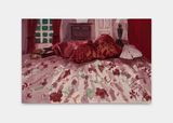 Arthur Sleeping After Freuds Annabel Sleeping by Wangari Mathenge contemporary artwork painting