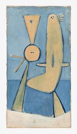 Couple au bord de la mer Couple on the Beach by Pablo Picasso contemporary artwork painting